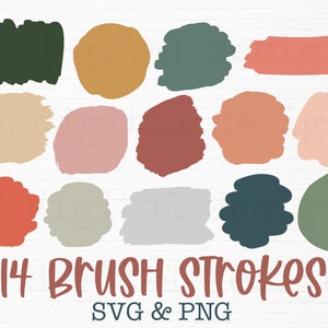 Paint Brush Strokes SVG Brush Stroke SVG Brush SVG Hand Drawn