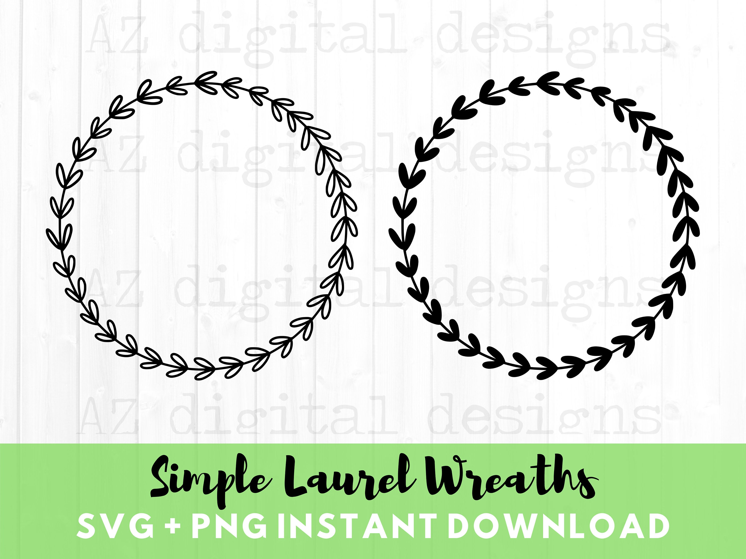 Vine Wreath SVG morikuma3776 Art & Collectibles Digital Prints