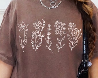 Wildflower svg and png, wildflowers svg, flower svg, flower png, floral svg, floral png, flower shirt svg, wildflower field svg, flowers