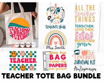 Teacher svg, teacher tote bag svg, tote bag svg, teacher gift svg, teacher bag svg, funny tote bag svg, educator svg, school svg png dxf eps