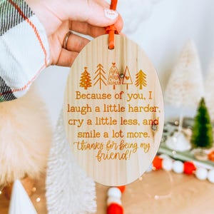 Friendship Christmas ornament svg bundle, best friend ornament svg, friend gift svg, besties ornament svg, coworker ornament svg, christmas image 4