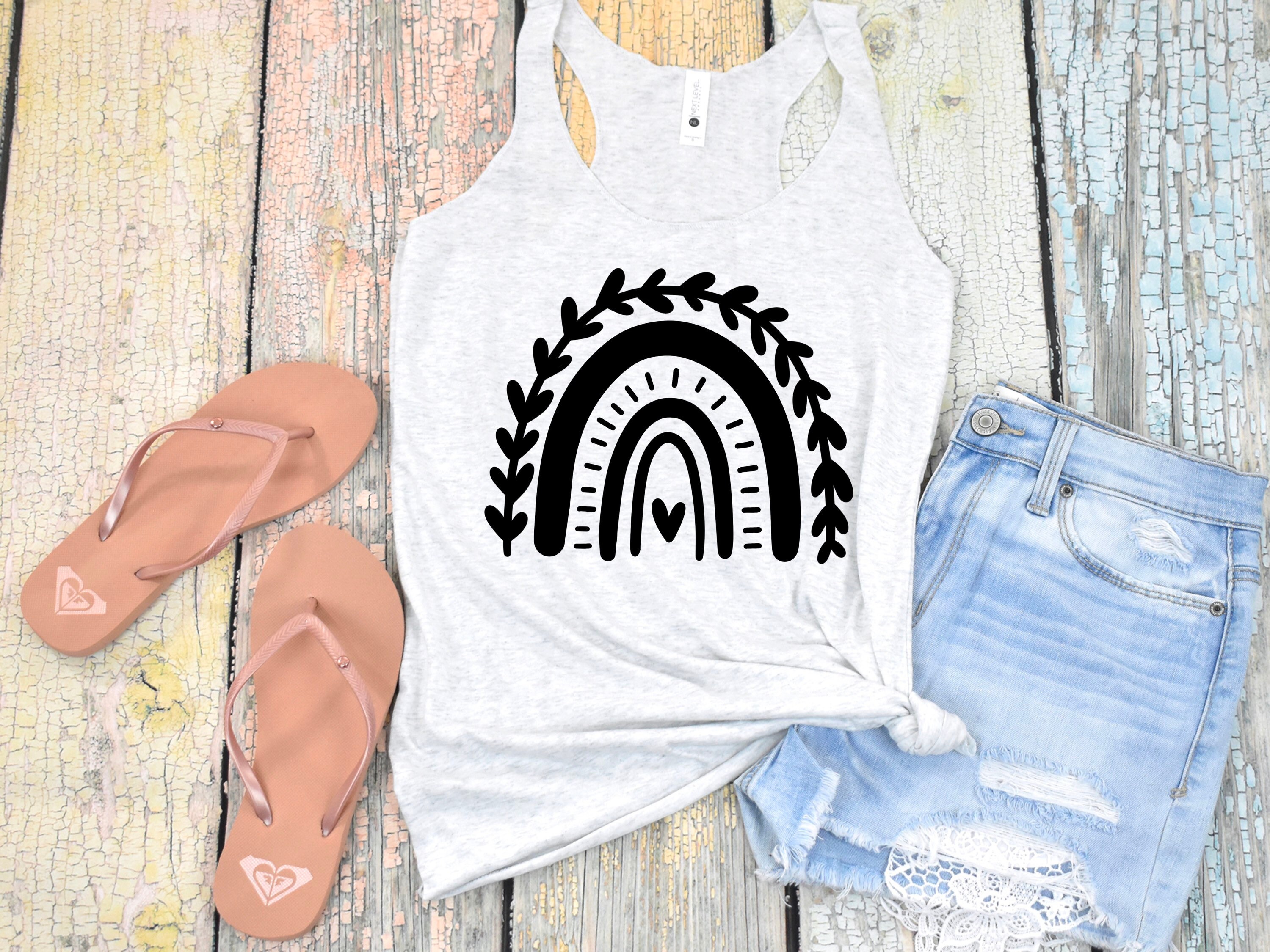 Boho Rainbow Svg Bundle | Rainbow Svg | Rainbow Clipart | Rainbow With ...