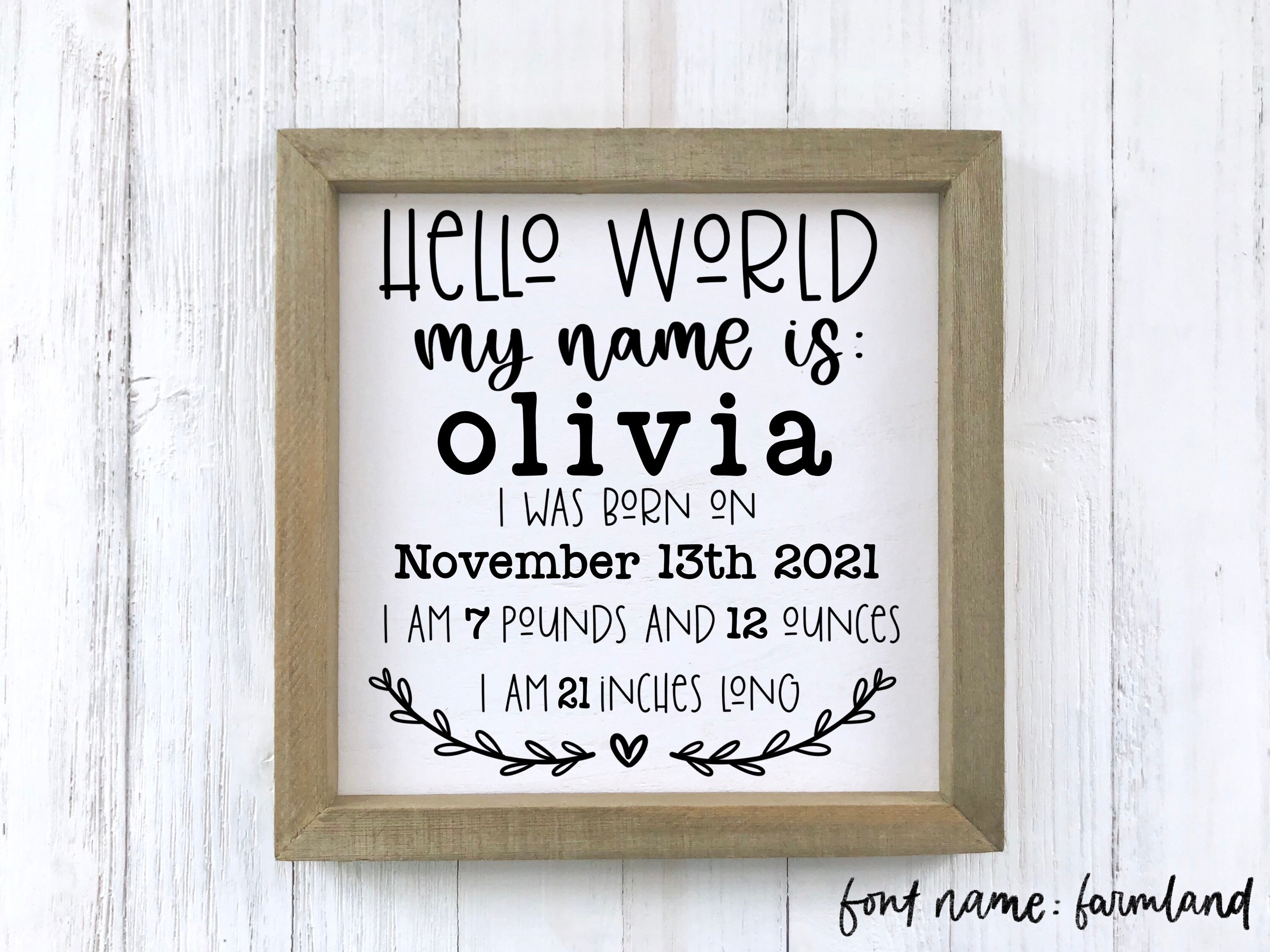 Baby Announcement Svg | Baby Stat Sign Svg | Hello World Svg | Welcome ...