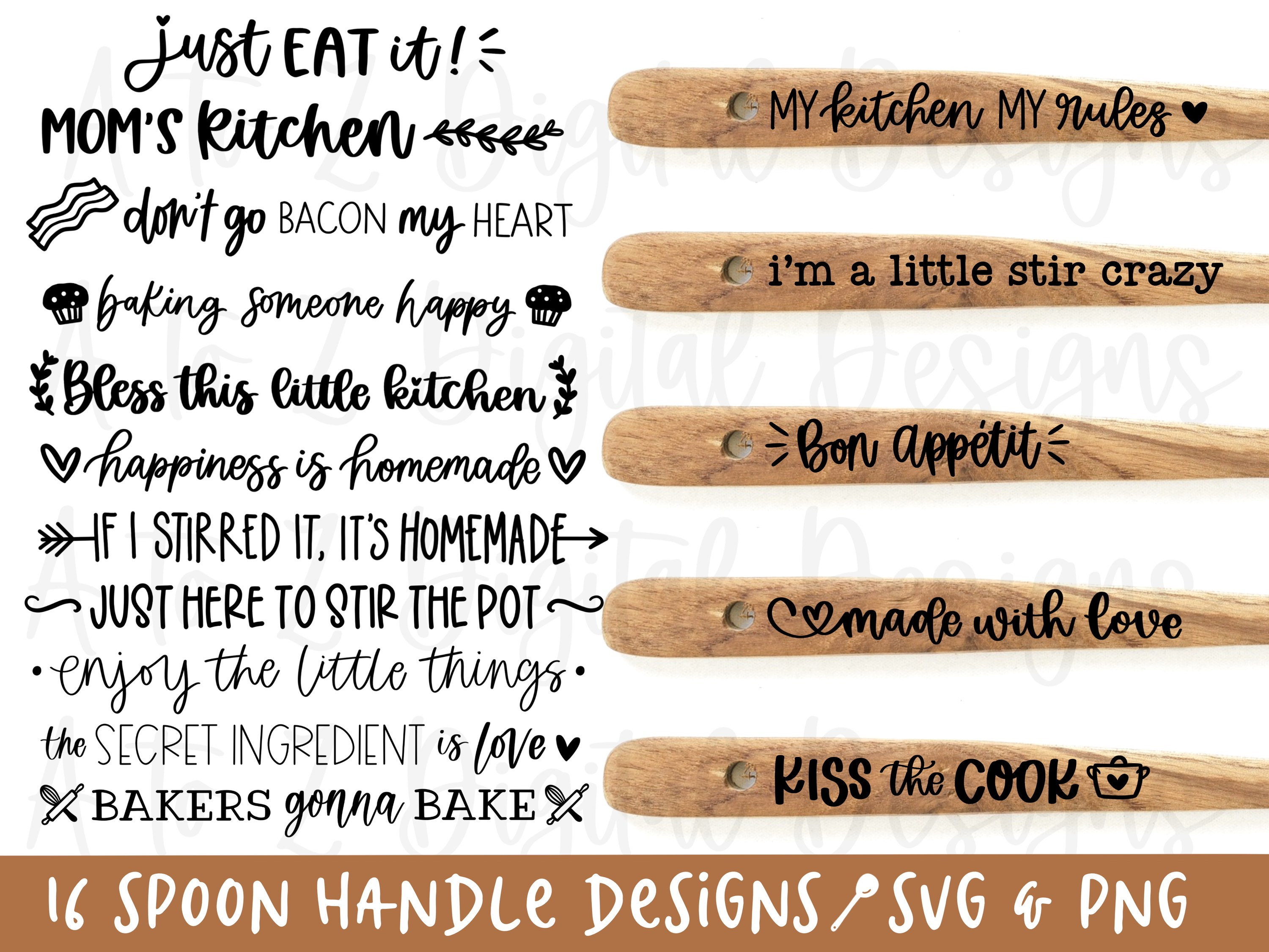 Spoon Svg Spoon Handle Svg Wooden Spoon Svg Kitchen Svg Etsy Canada