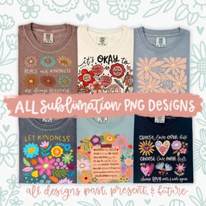 Hele winkel sublimatie png-bundel, alle png-ontwerpen, boho-sublimatie png, t-shirt png, dtf-overdracht png, trendy png, inspirerende png