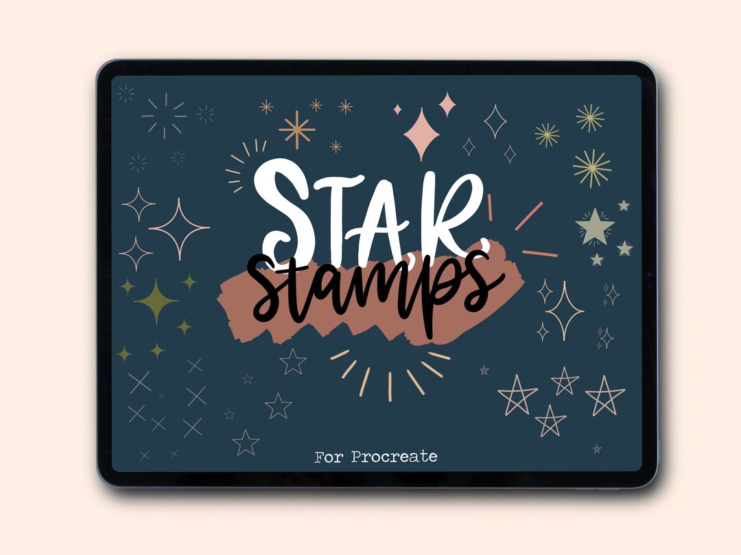 Stars Procreate Brushes | 14 Star Procreate Stamps | Star Doodles ...