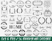 Family name monogram svg bundle monogram svg split monogram svg wedding monogram svg family svg family name svg last name svg png