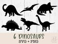 Dinosaur svg bundle | dinosaur clipart png | dinosaur silhouette svg | kids dinosaur svg | t-rex svg | dino svg | triceratops svg files