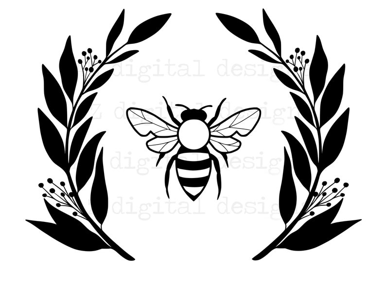 Download Bee wreath svg bundle hand drawn svg bee kind svg circle ...