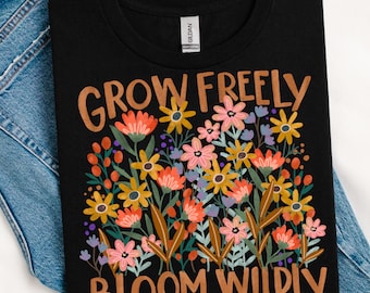 Boho Blumen png , Blumen png , Affirmationen png , Selbstliebe png , T-Shirt png , trendig png dtf
