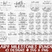 Baby milestone rounds svg | baby announcement svg | hello world svg | birth stats svg | flower baby rounds svg | newborn sign svg | baby svg 