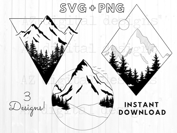 Free Free 166 Mountain Svg Outline SVG PNG EPS DXF File