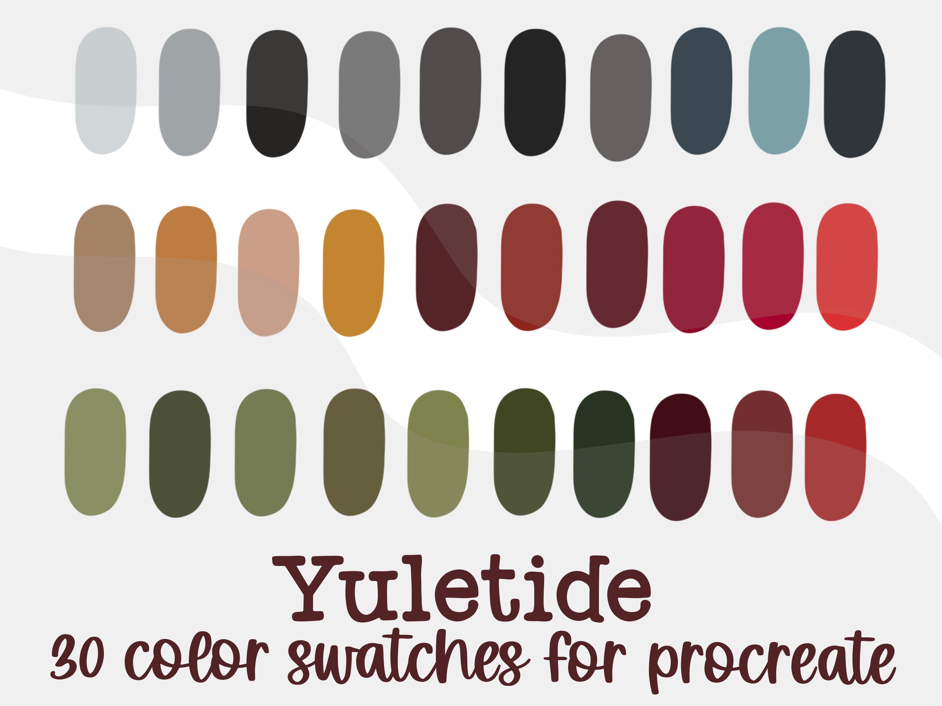 Christmas Procreate Stamps | 50 Procreate Christmas Doodle Brushes ...