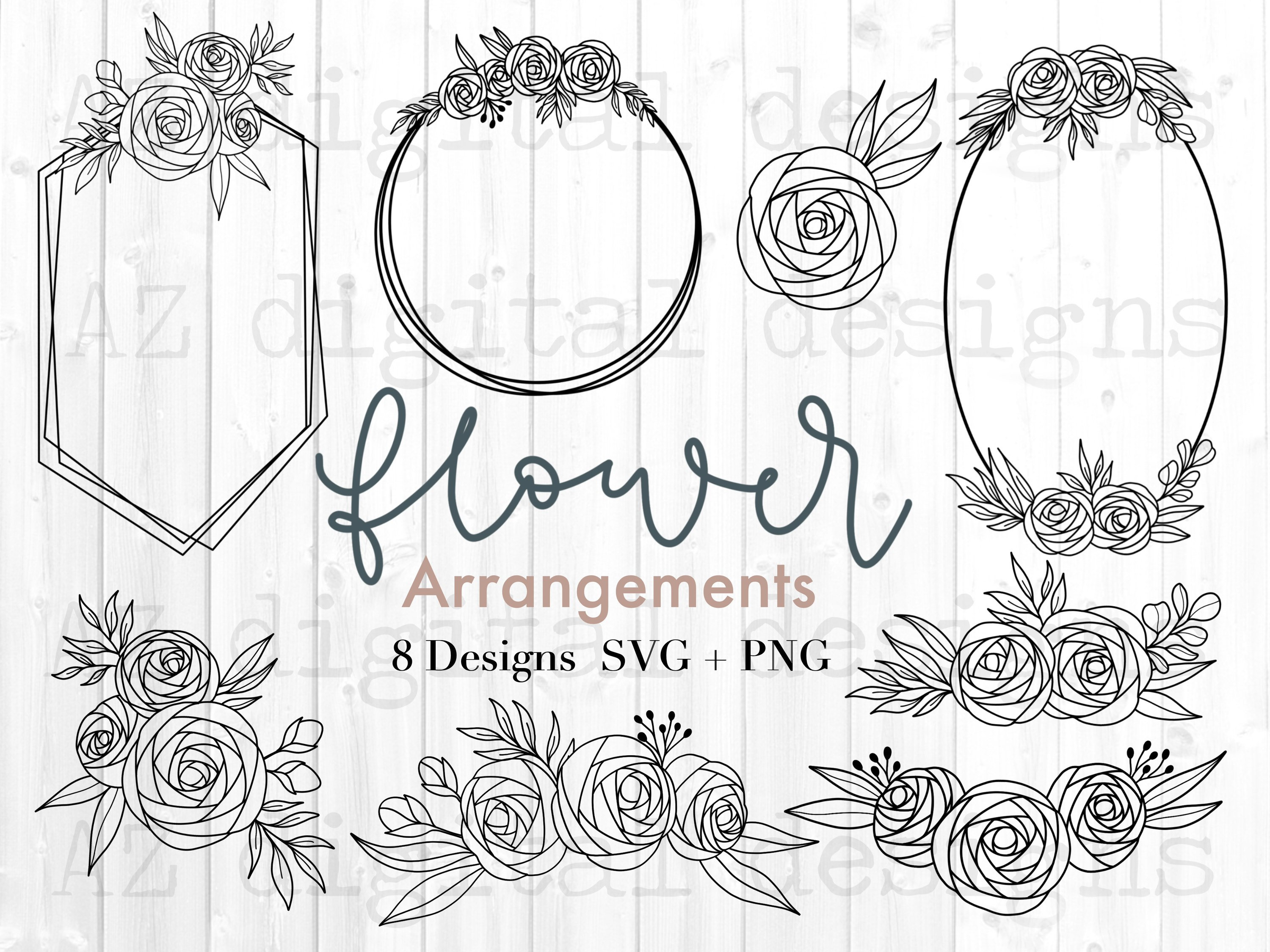 Download Flower Svg Bundle Floral Svg Wildflower Svg Geometric Etsy