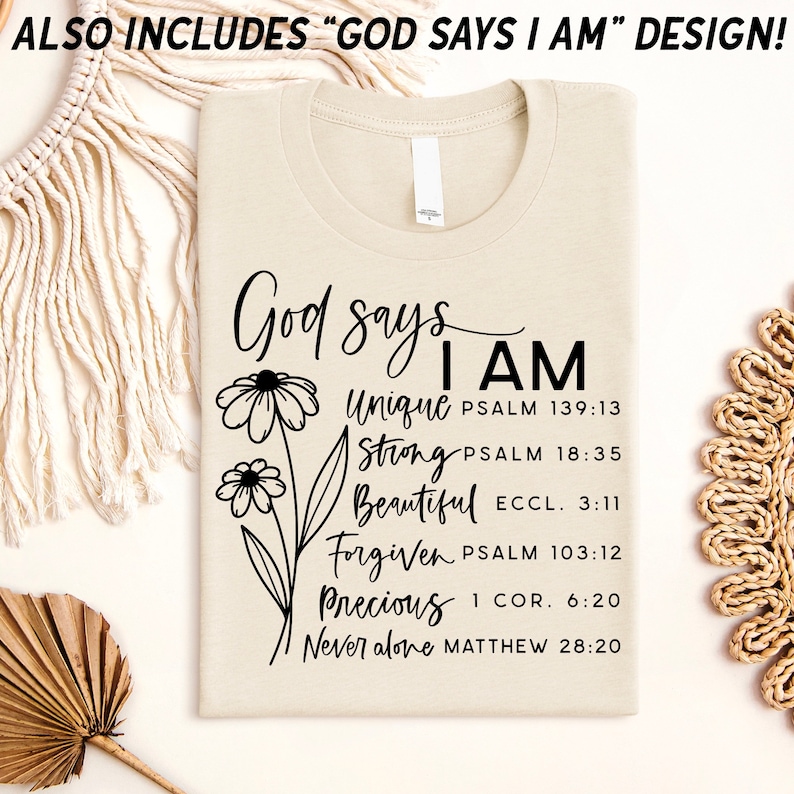 God says you are svg, inspirational svg, Christian svg png, Christian t shirt svg, affirmations svg, bible verse svg, faith sublimation png image 2