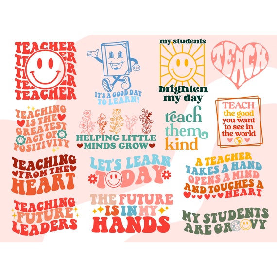 Retro teacher svg, groovy svg, teacher svg, school svg, teacher appreciation svg, teacher shirt svg, teacher life svg, educator svg png file
