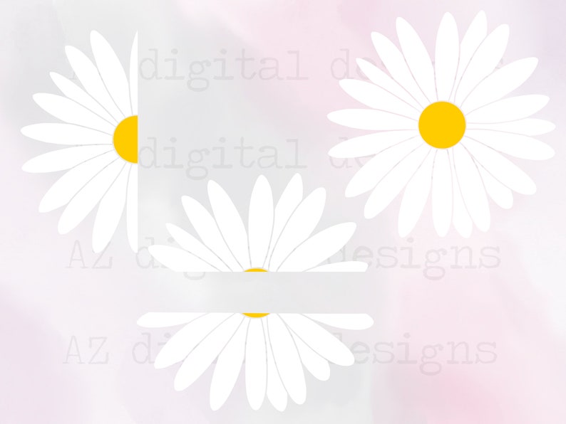 Download Daisy svg bundle daisy layered svg daisy monogram circle ...