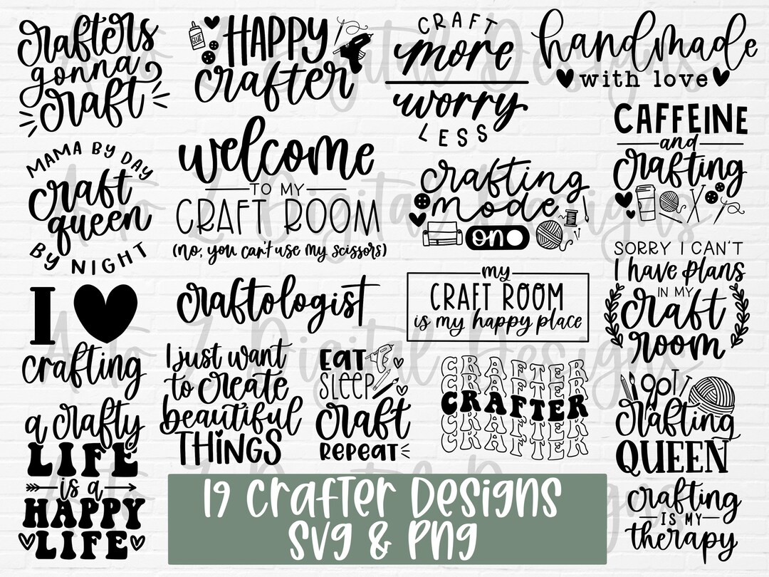 Crafting Svg Bundle Crafter Svg Crafty Svg Craft Svg - Etsy