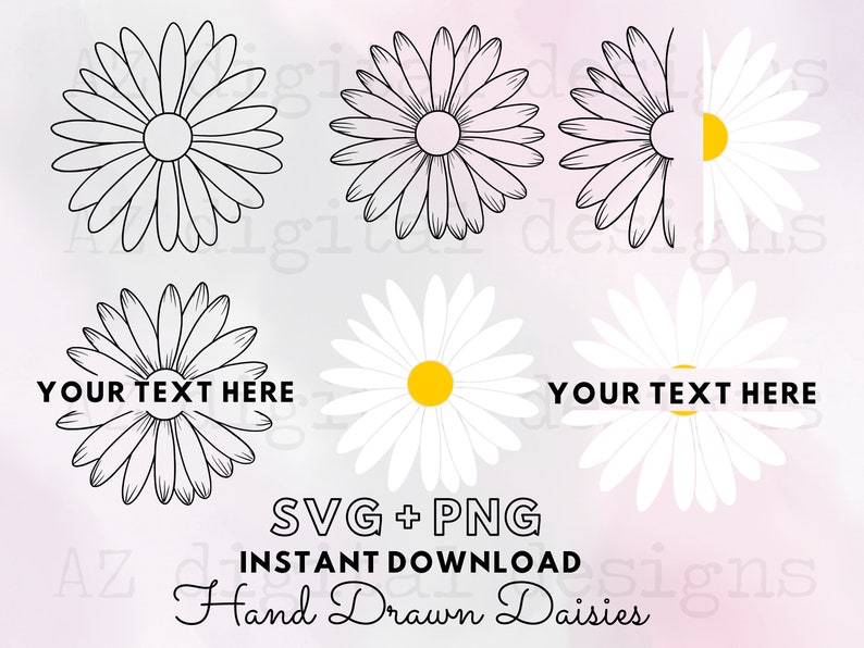 Download Daisy svg bundle daisy layered svg daisy monogram circle ...