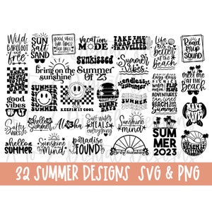 Summer svg bundle, retro summer svg, beach svg, vacation svg, summertime svg, hello summer svg, summmer shirt svg, summer saying svg png