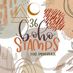 Boho Procreate Stempel | abstrakte Procreate Stempel | Doodle Procreate Stempel | Procreate Stempelpinsel | Boho Pinselset procreate