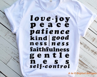 svg cristiano / frutos del espíritu svg / camisa cristiana svg / png cristiano / svg biblia / svg escritura / svg amor / svg fe / svg alegría