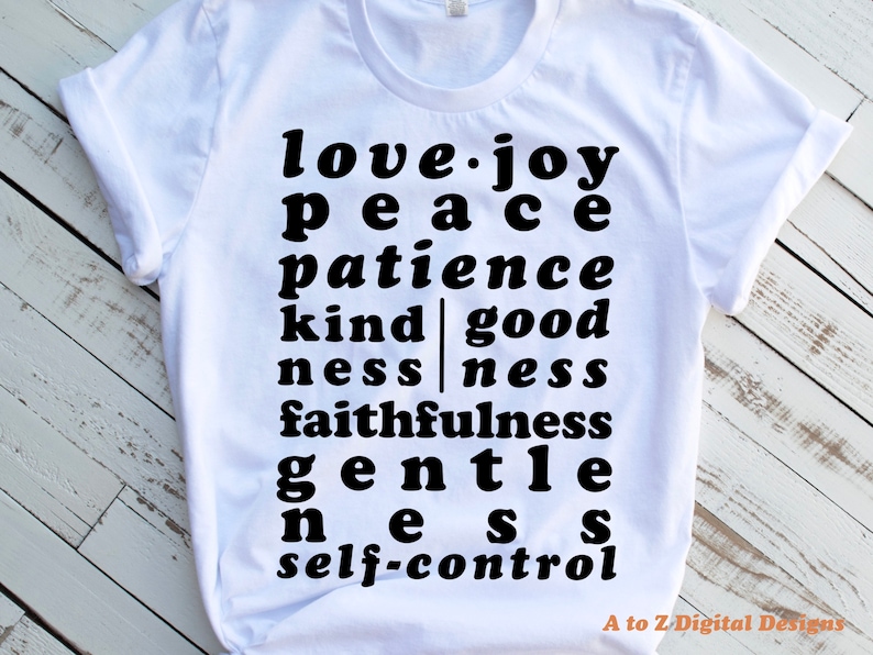 Christian Svg Fruits of the Spirit Svg Christian Shirt Svg Etsy UK