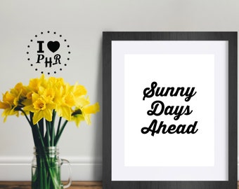 Printable Wall Art - Instant Download - Inspirational Quote - Beach