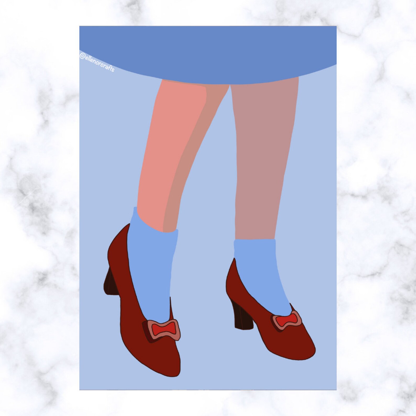 Dorothy Wizard of Oz Red Shoes Digital Art Digital File Etsy