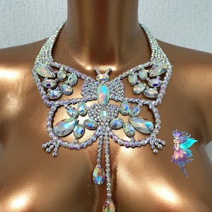 Joyería de baile de salón, collar de baile, collar de salón, joyería de pedrería, joyería de baile, joyería de salón de baile