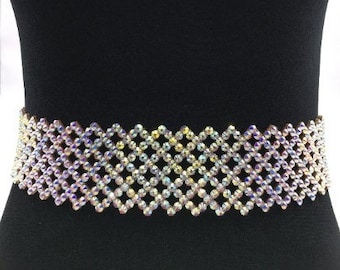 Adjustable Rhinestone Belt: Sparkly Ballroom Dance Accessory