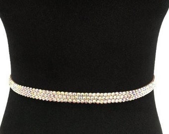 Sparkly Rhinestone Belt: Glass Crystal Ballroom Dance Belt