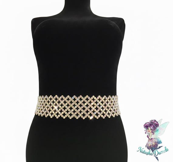 Adjustable Rhinestone Belt: Sparkly Ballroom Dance Accessory  display picture 1
