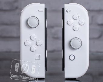 Custom Nintendo Switch Joy-con Controllers White on White - Etsy