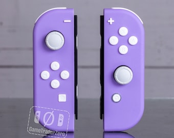 Joy-Con Mods Purple With White Buttons Nintendo Switch Custom Controllers