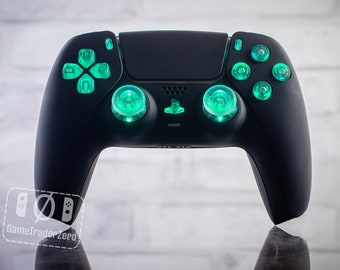 PS5 Controller LED Mod Custom Wireless Controller Backlit Buttons RGB