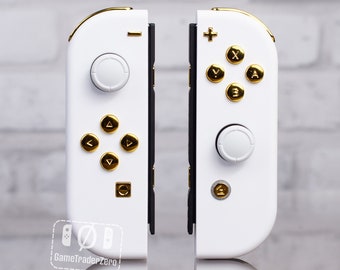 カスタムJoy-con　WHITE×PINKメタリック2 Custom Nintendo Switch Joy-Con Controllers Pink with White