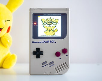 Retro Nintendo Game Boy | Handheld Gaming Console | Game Boy DMG 01 | Game Boy Backlit IPS Screen | Retro Gamer Gift | Game Boy Mod