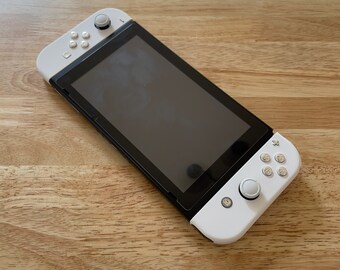Custom Nintendo Switch Joy-con Controllers White With Silver