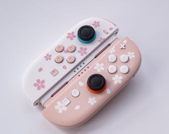 Kyoto Harmony: Custom Switch 2 Joy-Cons Mixed Sakura Pink & White