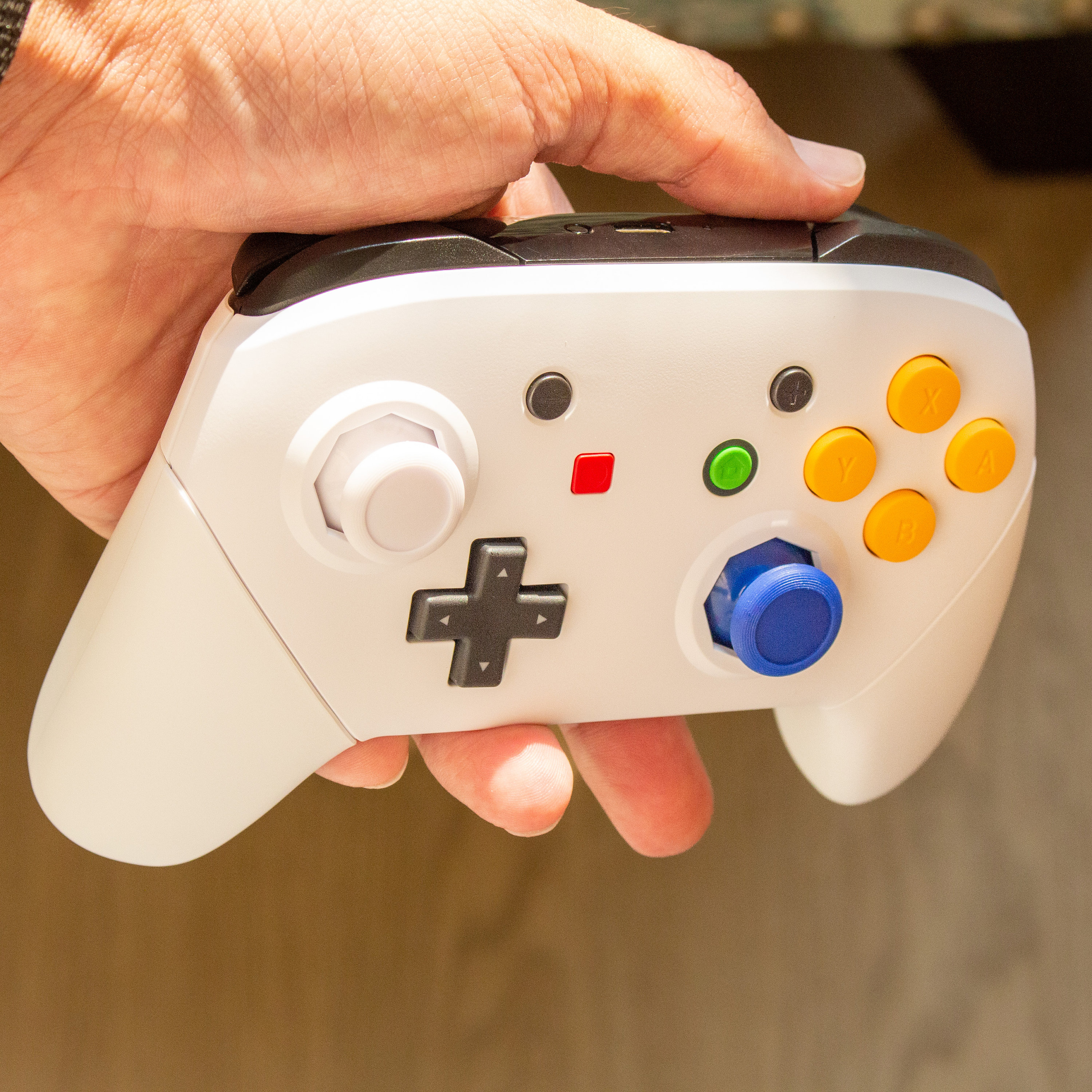 Nintendo Switch Pro Controller White N64 Style Retro Customized