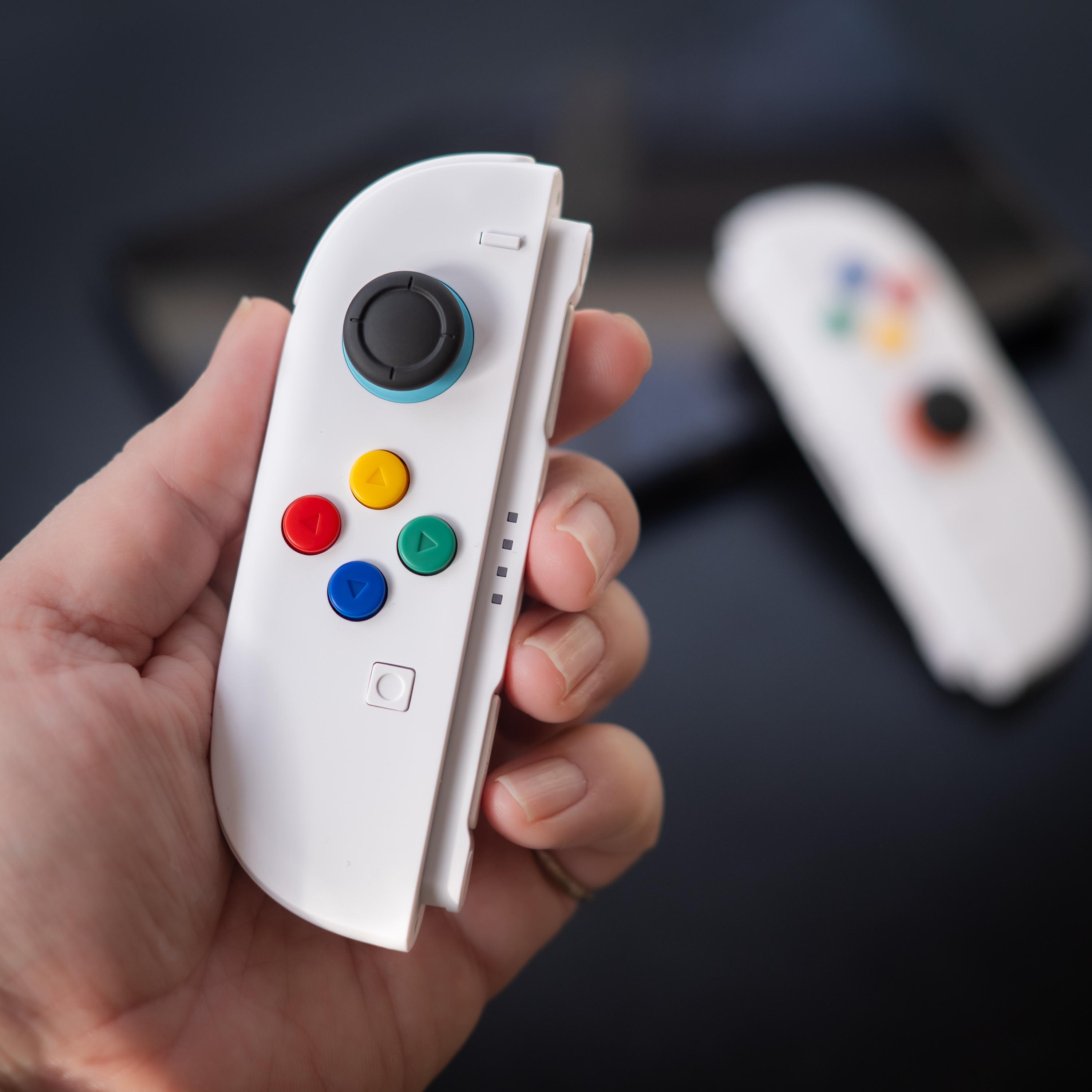 Switch 2 Retro White Joy-cons: Super Famicom / SNES Style Mod - Etsy