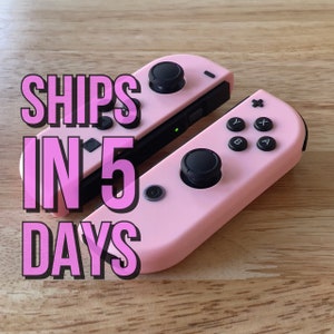 Custom Nintendo Switch Joy Con Controller! Clear Candy Pink