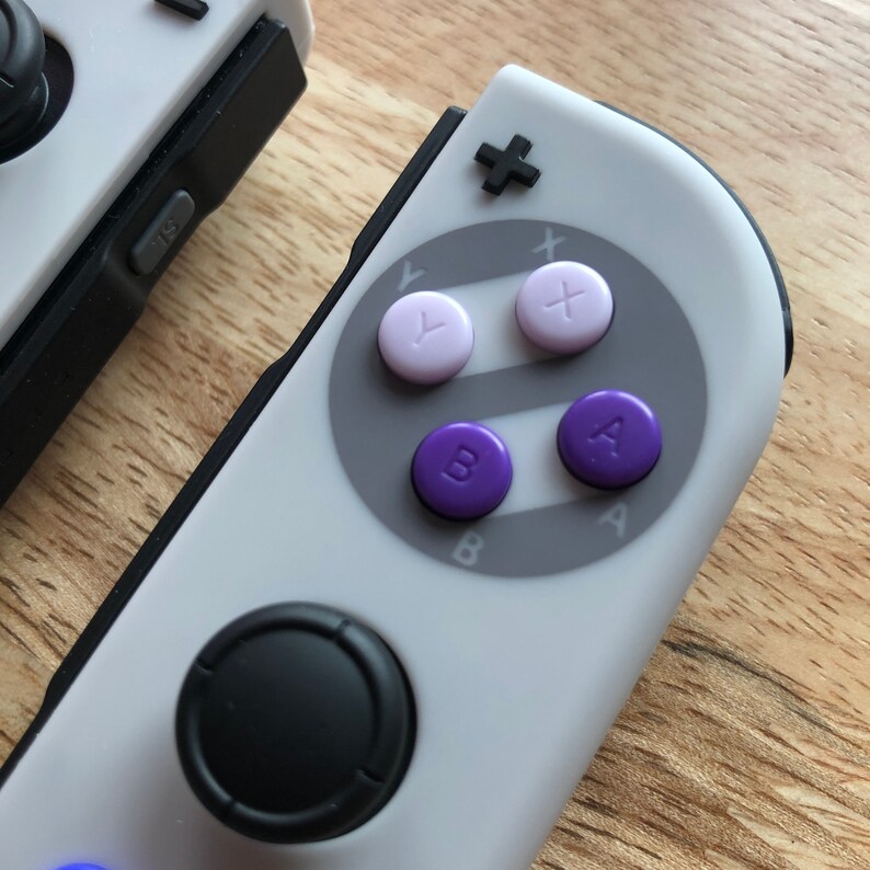 Custom Nintendo Switch JoyCon Controllers Retro SNES Super Etsy