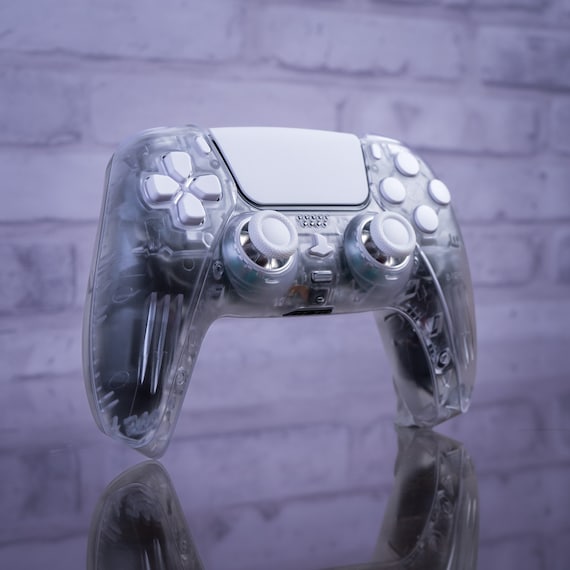 PS5 Controller Clear Mod With White Buttons PS5 Custom Sony Wireless  Controller 