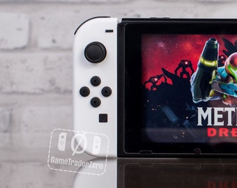 Joy-con LED MOD Black With White Backlit Buttons Nintendo