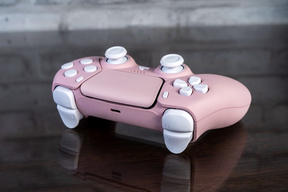 PS5 Controller Sakura Pink Mod With White Buttons Custom Wireless  Controller 