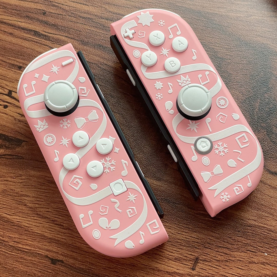 Peaches Peaches Peaches Joy-cons Pink Custom Nintendo Switch Gaming ...