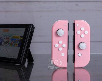 カスタム Nintendo Switch Joy-Con コントローラー ピンク、白