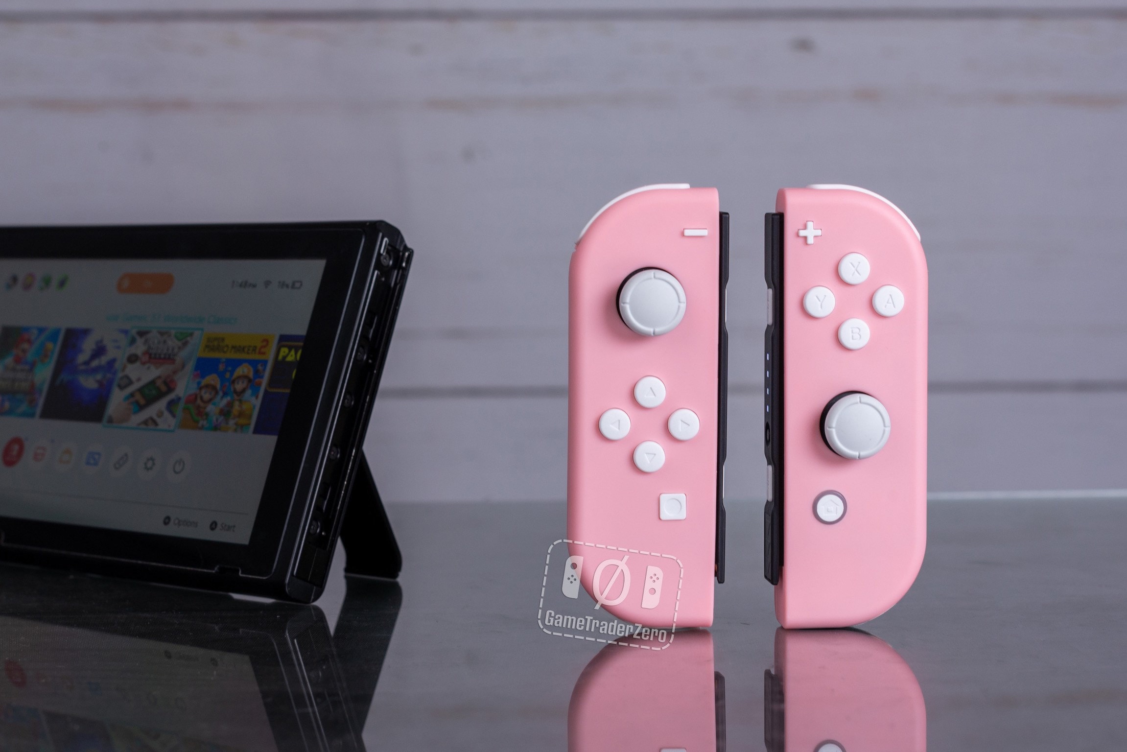 カスタム Nintendo Switch Joy-Con コントローラー ピンク、黒